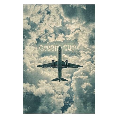 Flugzeug-Puzzle für Erwachsene, 1000 Teile, Puzzle für Erwachsene und Kinder ab 12 Jahren, Kartonpuzzle, Lernspiele für zu Hause, DIY-Spielzeug-26x38cm Flugzeug-Puzzle für Erwachsene, 1000 Teile, Puzzle für Erwachsene und Kinder ab 12 Jahren, Kartonpuzzle, Lernspiele für zu Hause, DIY-Spielzeug-26x38cm von GDFWB