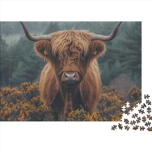 Hochlandrinder-Puzzle, 1000 Teile, für Erwachsene, Hochlandrinder-Puzzle, 1000 Bunte Puzzles, Heimdekoration, 1000 Teile, 75 x 50 cm Hochlandrinder-Puzzle, 1000 Teile, für Erwachsene, Hochlandrinder-Puzzle, 1000 Bunte Puzzles, Heimdekoration, 1000 Teile, 75 x 50 cm von GDFWB