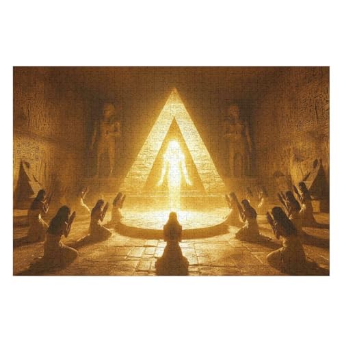 Inside The Pyramid Puzzle, Lustige Aktivität Für Die Ganze Familie, Langlebiger Karton, 2000 Teile, 2000 PCS70*100cm von GDFWB
