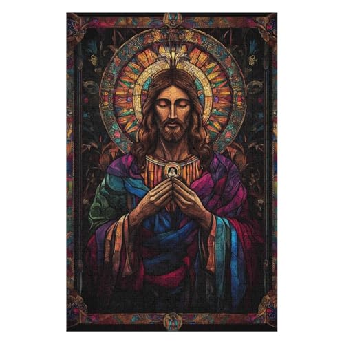 Jesus Christ 2000-teiliges Hochwertiges Puzzle Für Erwachsene Intensive Farben Und HD-Druck EIN Spielzeug Für Puzzles Liebhaber32Z368c70x100cm von GDFWB