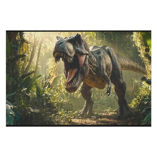 Jurassic World Kunststil Puzzle Umweltfreundlich 1000 Teile Satinierte Oberfläche Lustige Herausforderung Für Erwachsene Und Familien30 38x52cmMbT442 von GDFWB