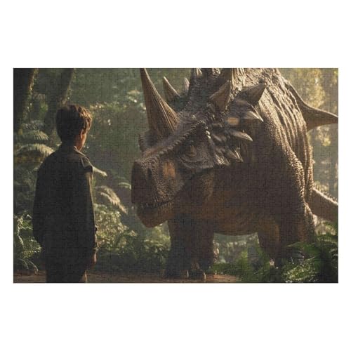 Jurassic World Kunststil Puzzle Umweltfreundlich 2000 Teile Satinierte Oberfläche Lustige Herausforderung Für Erwachsene Und Familien30 70x100cmMbT428 von GDFWB