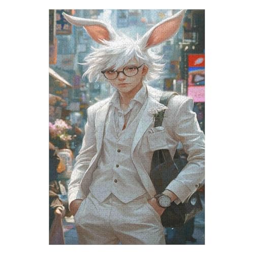 Kaninchenjunge 1000 Teile Papierpuzzle für Erwachsene und Kinder ab Jahren Unisex-50x70cm Kaninchenjunge 1000 Teile Papierpuzzle für Erwachsene und Kinder ab Jahren Unisex-50x70cm von GDFWB