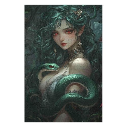 Königin Medusa 1000 Teile Papierpuzzle für Erwachsene und Kinder ab Jahren Unisex-26x38cm Königin Medusa 1000 Teile Papierpuzzle für Erwachsene und Kinder ab Jahren Unisex-26x38cm von GDFWB