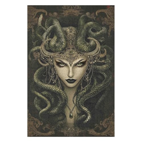 Königin Medusa 1000 Teile Papierpuzzle für Erwachsene und Kinder ab Jahren Unisex-50x70cm Königin Medusa 1000 Teile Papierpuzzle für Erwachsene und Kinder ab Jahren Unisex-50x70cm von GDFWB