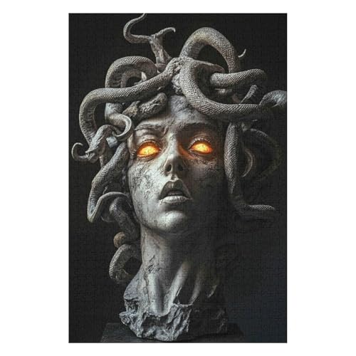 Königin Medusa Puzzle für Erwachsene 1000 Teile Puzzles für Erwachsene und Kinder ab 12 Jahren Kartonpuzzles Lernspiele für zu Hause DIY-Spielzeug-26x38cm Königin Medusa Puzzle für Erwachsene 1000 Teile Puzzles für Erwachsene und Kinder ab 12 Jahren Kartonpuzzles Lernspiele für zu Hause DIY-Spielzeug-26x38cm von GDFWB