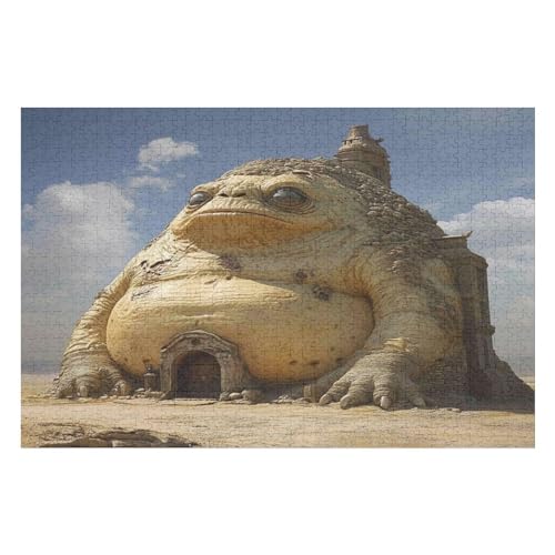 Monster House Puzzle Für Erwachsene, 1000-teiliges Puzzle, Lernübung, Geduldsspiel – Kreativität Und Kunst 1000 PCS 38 * 52cm von GDFWB