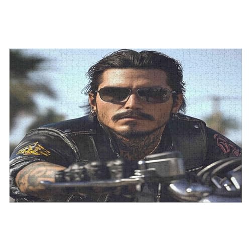 Motorcycle Gang 2000-teiliges Hochwertiges Puzzle Für Erwachsene Intensive Farben Und HD-Druck EIN Spielzeug Für Puzzles Liebhaber32 70x100cmMbT326 von GDFWB