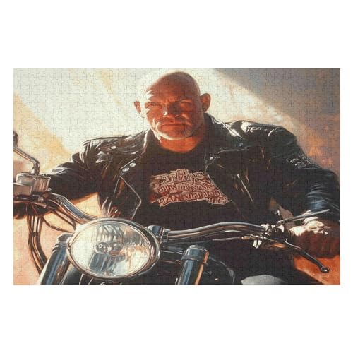 Motorcycle Gang 2000-teiliges Puzzle Für Erwachsene Recycelbare Materialien Geeignet Für Familien- Und Teambuilding-Spiele Geschenke Für Freunde Und Familie34 70x100cmMbT171 von GDFWB