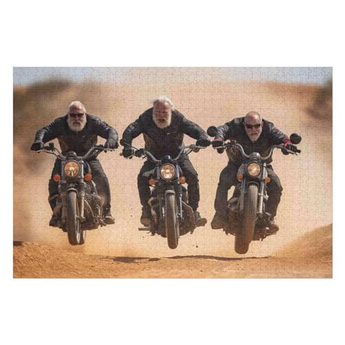 Motorcycle Gang 2000-teiliges Puzzle Für Erwachsene Recycelbare Materialien Geeignet Für Familien- Und Teambuilding-Spiele Geschenke Für Freunde Und Familie34 70x100cmMbT214 von GDFWB