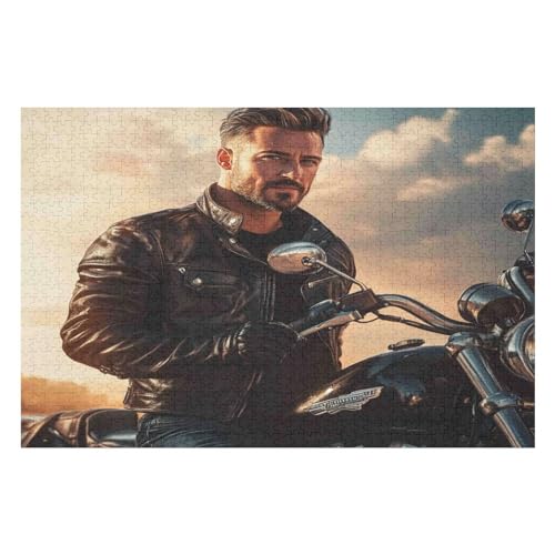 Motorcycle Gang 2000-teiliges Puzzle Für Erwachsene Recycelbare Materialien Geeignet Für Familien- Und Teambuilding-Spiele Geschenke Für Freunde Und Familie34 70x100cmMbT251 von GDFWB