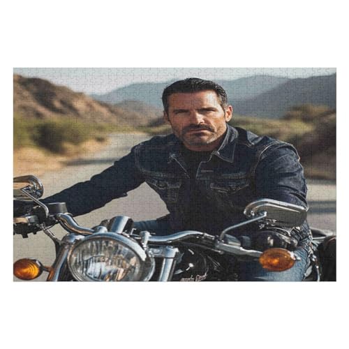 Motorcycle Gang 2000-teiliges Puzzle Für Erwachsene Recycelbare Materialien Geeignet Für Familien- Und Teambuilding-Spiele Geschenke Für Freunde Und Familie34 70x100cmMbT274 von GDFWB