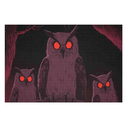 Owl Puzzle, Lustige Aktivität Für Die Ganze Familie, Langlebiger Karton, 1000 Teile, 1000 PCS-50 * 75cm Owl Puzzle, Lustige Aktivität Für Die Ganze Familie, Langlebiger Karton, 1000 Teile, 1000 PCS-50 * 75cm von GDFWB