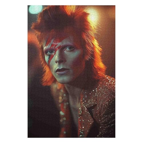 Puzzle 1000 Teile David Bowie Rocksänger Erwachsene und Kinder Puzzles 1000 Teile Familienpuzzle mit hohem Schwierigkeitsgrad Dekompressionsspiel-26x38cm Puzzle 1000 Teile David Bowie Rocksänger Erwachsene und Kinder Puzzles 1000 Teile Familienpuzzle mit hohem Schwierigkeitsgrad Dekompressionsspiel-26x38cm von GDFWB