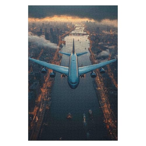Puzzle 1000 Teile Flugzeugpuzzles für Erwachsene und Kinder, am besten für die Familienspielsammlung-50x70cm von GDFWB
