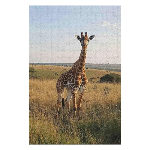 Puzzle 1000 Teile Giraffenpuzzle für Erwachsene. Impossible Puzzle. Buntes Legespiel. Geschicklichkeitsspiel für die ganze Familie-38x52cm Puzzle 1000 Teile Giraffenpuzzle für Erwachsene. Impossible Puzzle. Buntes Legespiel. Geschicklichkeitsspiel für die ganze Familie-38x52cm von GDFWB