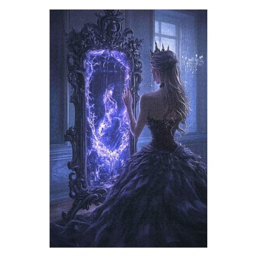 Puzzle 1000 Teile Königin Zauberspiegel, buntes Puzzle für Erwachsene und Kinder in geprüfter Qualität-26x38cm Puzzle 1000 Teile Königin Zauberspiegel, buntes Puzzle für Erwachsene und Kinder in geprüfter Qualität-26x38cm von GDFWB
