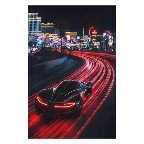 Puzzle 1000 Teile Las Vegas. Farbenfrohes Puzzle für Erwachsene und Kinder in geprüfter Qualität-26x38cm Puzzle 1000 Teile Las Vegas. Farbenfrohes Puzzle für Erwachsene und Kinder in geprüfter Qualität-26x38cm von GDFWB