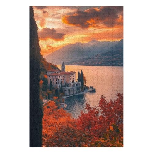 Puzzle 1000 Teile Lovers Village, Comer See Puzzles für Erwachsene Lernspiel Herausforderung Spielzeug für Kinder-50x70cm Puzzle 1000 Teile Lovers Village, Comer See Puzzles für Erwachsene Lernspiel Herausforderung Spielzeug für Kinder-50x70cm von GDFWB