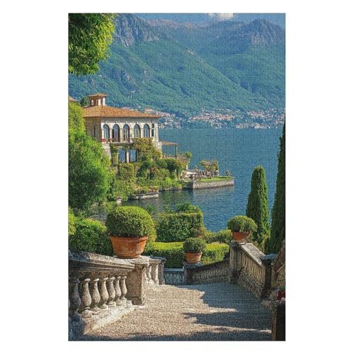 Puzzle 1000 Teile Lovers Village, Comer See. Farbenfrohes Puzzle für Erwachsene und Kinder in geprüfter Qualität-50x70cm Puzzle 1000 Teile Lovers Village, Comer See. Farbenfrohes Puzzle für Erwachsene und Kinder in geprüfter Qualität-50x70cm von GDFWB