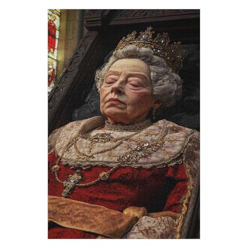 Puzzle 1000 Teile Queen Elizabeth Puzzle für Erwachsene. Impossible Puzzle. Buntes Legespiel. Geschicklichkeitsspiel für die ganze Familie-38x52cm Puzzle 1000 Teile Queen Elizabeth Puzzle für Erwachsene. Impossible Puzzle. Buntes Legespiel. Geschicklichkeitsspiel für die ganze Familie-38x52cm von GDFWB