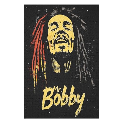 Puzzle 1000 Teile Reggae Bob Marley Puzzle für Erwachsene. Impossible Puzzle. Buntes Legespiel. Geschicklichkeitsspiel für die ganze Familie-26x38cm Puzzle 1000 Teile Reggae Bob Marley Puzzle für Erwachsene. Impossible Puzzle. Buntes Legespiel. Geschicklichkeitsspiel für die ganze Familie-26x38cm von GDFWB