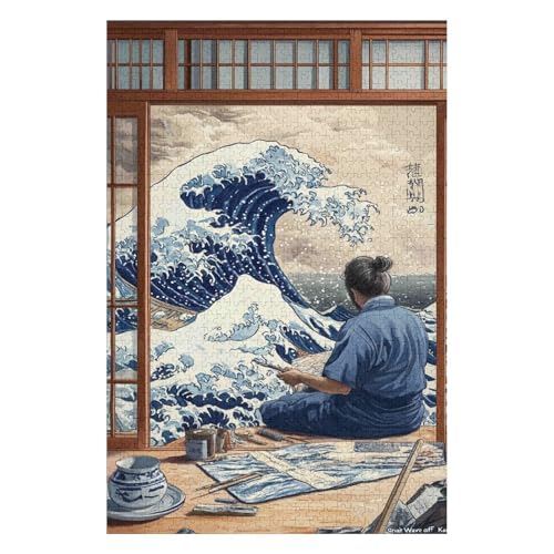 Puzzle 1000 Teile Sina Blume Puzzles für Erwachsene Lernspiel Herausforderung Spielzeug für Kinder-38x52cm von GDFWB
