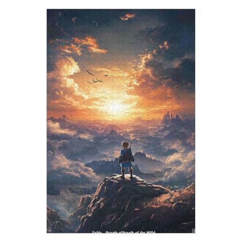 Puzzle 1000 Teile The Legend of Zelda Klassische Puzzles für Erwachsene DIY-Kit Holzspielzeug Einzigartiges Geschenk Moderne Wohnkultur-38x52cm Puzzle 1000 Teile The Legend of Zelda Klassische Puzzles für Erwachsene DIY-Kit Holzspielzeug Einzigartiges Geschenk Moderne Wohnkultur-38x52cm von GDFWB