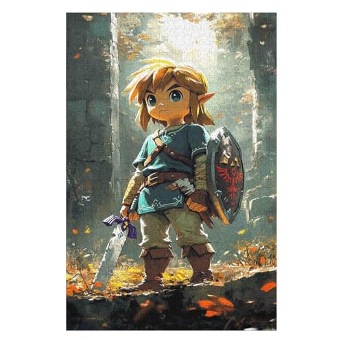 Puzzle 1000 Teile The Legend of Zelda Klassische Puzzles für Erwachsene DIY-Kit Holzspielzeug Einzigartiges Geschenk Moderne Wohnkultur-50x70cm Puzzle 1000 Teile The Legend of Zelda Klassische Puzzles für Erwachsene DIY-Kit Holzspielzeug Einzigartiges Geschenk Moderne Wohnkultur-50x70cm von GDFWB