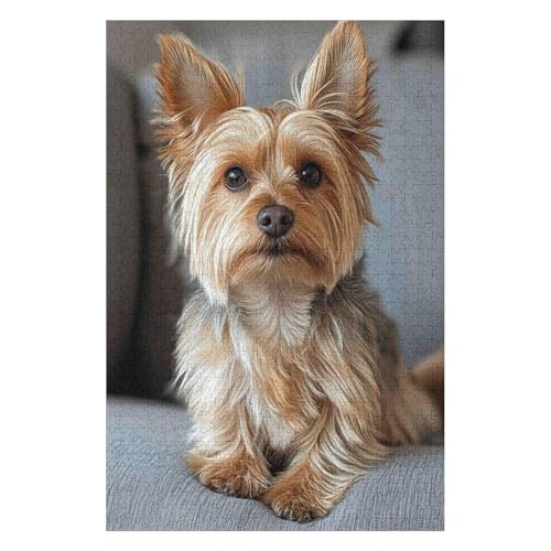 Puzzle 1000 Teile Yorkshire Terrier Puzzles Erwachsene und Kinder Am besten für die Familienspielsammlung-50x70cm Puzzle 1000 Teile Yorkshire Terrier Puzzles Erwachsene und Kinder Am besten für die Familienspielsammlung-50x70cm von GDFWB