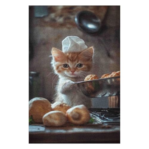 Puzzle 1000 Teile für Erwachsene, Gourmet-Lebensmittel, Puzzles für Erwachsene, Lernspiel, Herausforderungsspielzeug-38x52cm von GDFWB