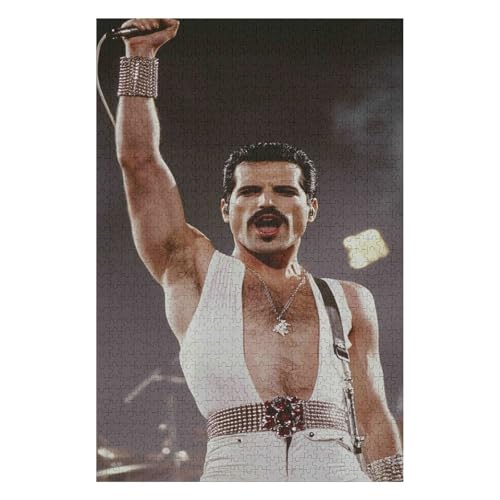 Puzzle 1000 Teile für Erwachsene, Queen Freddy, Puzzles für Erwachsene, Lernspiel, Herausforderungsspielzeug-50x70cm von GDFWB