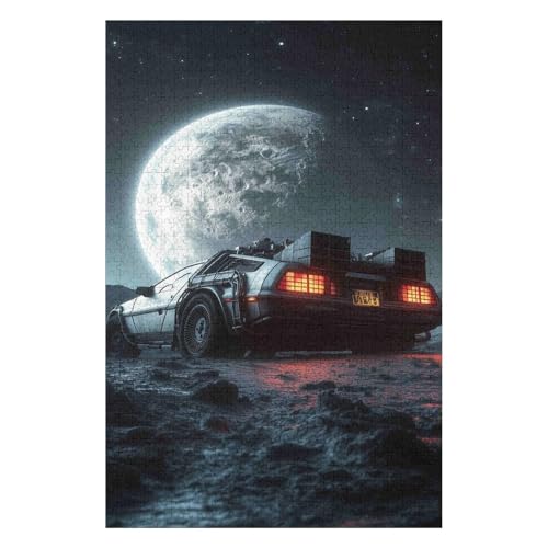 Puzzle 1000 Teile für Erwachsene, Zurück in die Zukunft, Puzzles für Erwachsene, Lernspiel, Herausforderungsspielzeug-26x38cm von GDFWB