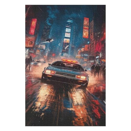 Puzzle 1000 Teile für Erwachsene, Zurück in die Zukunft, Puzzles für Erwachsene, Lernspiel, Herausforderungsspielzeug-38x52cm von GDFWB