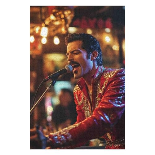 Puzzle 1000 Teile für Erwachsene Anime Queen Freddy Pädagogisches intellektuelles Dekompressionsspielzeug Lustiges Familienspiel für Kinder Erwachsene Herausfordernd-38x52cm von GDFWB