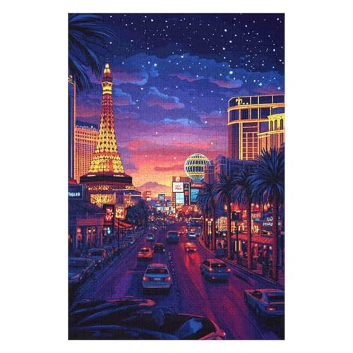 Puzzle 1000 Teile für Erwachsene Las Vegas Art Puzzles Klassisches Puzzle für Kinder ab Jahren-26x38cm Puzzle 1000 Teile für Erwachsene Las Vegas Art Puzzles Klassisches Puzzle für Kinder ab Jahren-26x38cm von GDFWB