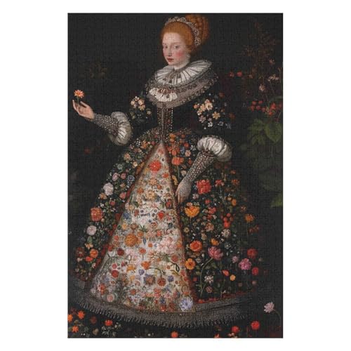 Puzzle 1000 Teile für Erwachsene Queen Elizabeth Puzzles für Erwachsene Lernspiel Herausforderung Spielzeug Kinder-38x52cm Puzzle 1000 Teile für Erwachsene Queen Elizabeth Puzzles für Erwachsene Lernspiel Herausforderung Spielzeug Kinder-38x52cm von GDFWB