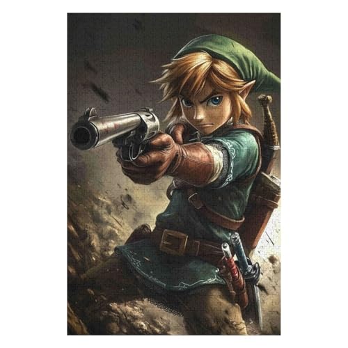 Puzzle 1000 Teile für Erwachsene The Legend of Zelda Art Puzzles Klassisches Puzzle für Kinder ab Jahren-50x70cm von GDFWB