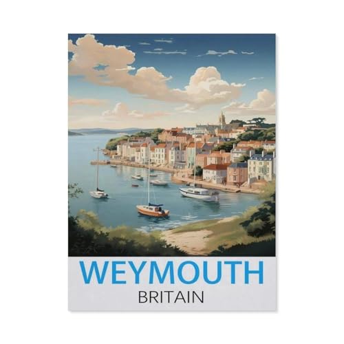 Puzzle 1500 Teile, Weymouth, Großbritannien, Dekompressionsspiel aus Holz für Erwachsene57x87cm von GDFWB