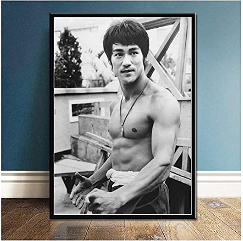 Puzzle 1500 Teile Bruce Lee Kung Fu King Schauspieler Vintage Poster Wandkunst Papierspielzeug für Erwachsene Dekompressionsspiel57x87cm von GDFWB