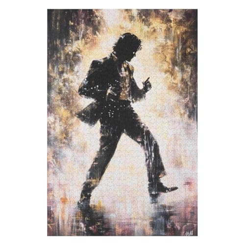Puzzle 1500 Teile MJ Rocksängerin Klassische Puzzles für Erwachsene DIY Kit Holzspielzeug Einzigartiges Geschenk Moderne Wohnkultur-57x87cm Puzzle 1500 Teile MJ Rocksängerin Klassische Puzzles für Erwachsene DIY Kit Holzspielzeug Einzigartiges Geschenk Moderne Wohnkultur-57x87cm von GDFWB