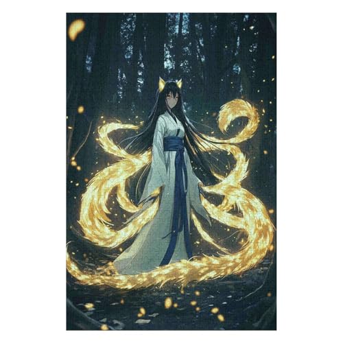 Puzzle 1500 Teile Neunschwänziger Fuchsdämon. Buntes Puzzle für Erwachsene und Kinder in geprüfter Qualität-57x87cm Puzzle 1500 Teile Neunschwänziger Fuchsdämon. Buntes Puzzle für Erwachsene und Kinder in geprüfter Qualität-57x87cm von GDFWB