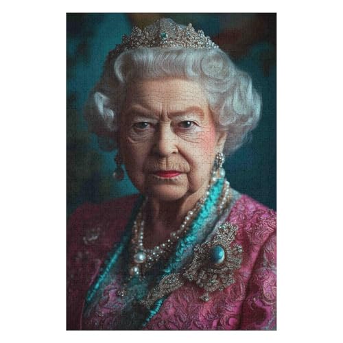Puzzle 1500 Teile Queen Elizabeth Klassische Puzzles für Erwachsene DIY-Kit Holzspielzeug Einzigartiges Geschenk Moderne Wohnkultur-57x87cm Puzzle 1500 Teile Queen Elizabeth Klassische Puzzles für Erwachsene DIY-Kit Holzspielzeug Einzigartiges Geschenk Moderne Wohnkultur-57x87cm von GDFWB