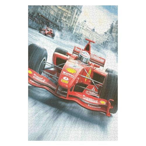 Puzzle 1500 Teile Rennplakat Spielzeug für Erwachsene und Kinder Dekompressionsspiel Klassisches Spielpuzzle-57x87cm von GDFWB
