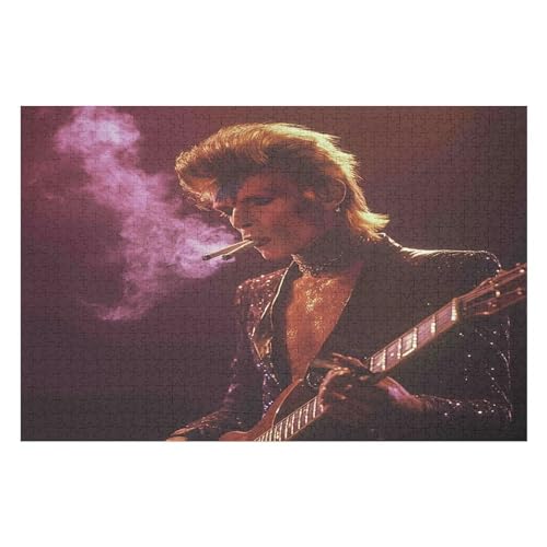 Puzzle Adult David Bowie Rock Singer Puzzles for Adults Classic Puzzles Christmas Adult Christmas Puzzle 1000 PCS von GDFWB