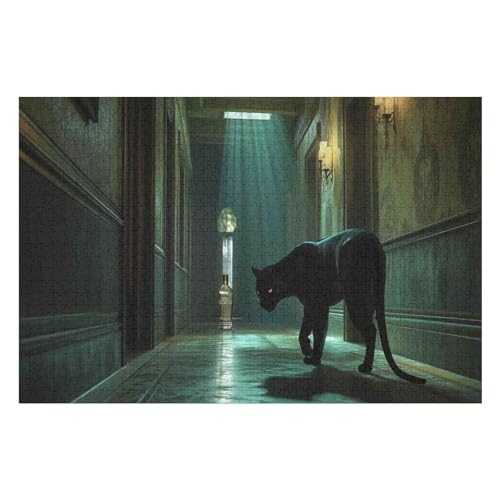 Puzzle Black Panther 1000 Teile, Puzzle Für Erwachsene, Kinder, Jungen, Mädchen, Jugendliche 1000 PCS50*70cm Puzzle Black Panther 1000 Teile, Puzzle Für Erwachsene, Kinder, Jungen, Mädchen, Jugendliche 1000 PCS50*70cm von GDFWB