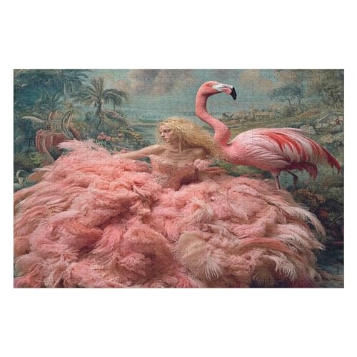 Puzzle Flamingo 1000 Teile, Puzzle Für Erwachsene, Kinder, Jungen, Mädchen, Jugendliche 1000 PCS 50 * 70cm von GDFWB