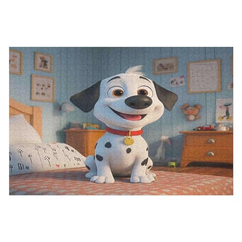Puzzle Für Erwachsene, 1000 Teile DalmatianHerausforderung Tolle Geschenke Für Familien Passen Perfekt Zusammen 1000 PCS 50 * 70cm von GDFWB