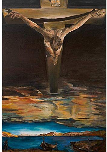 Puzzle Salvador Dali Adults Puzzle Jigsaw 1000 Pieces, Christ of Saint John of The Surrealist Religious Puzzles, Intellectual Toys Game 50x70cm Gi282 von GDFWB