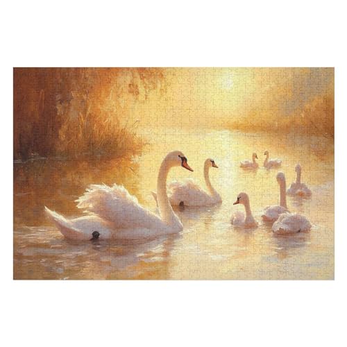 Puzzle Swan Puzzle for Adults and Children from - 1000 PCS 50 * 70cm von GDFWB
